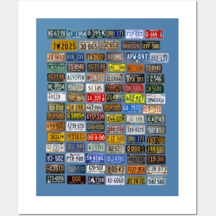 Licence Plate - Vintage art Posters and Art